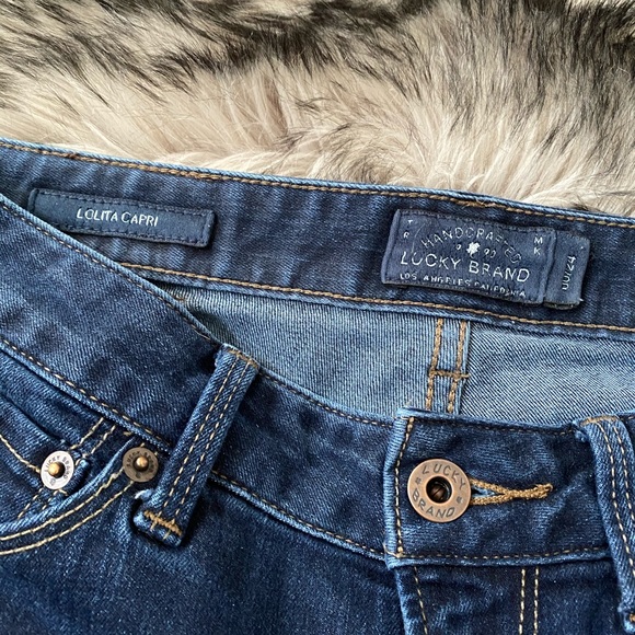 Gently Used Lucky Brand Lolita Capri Jeans Size 24 - Picture 2 of 4
